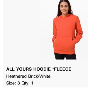 Lululemon Hoodie size 8